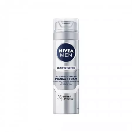 Nivea Men Skin Protection pianka do golenia Silver Protect 200ml