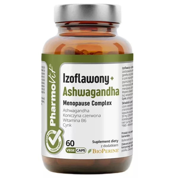 Pharmovit Izoflawony + Ashwagandha Menopause Complex suplement diety 60 kapsułek