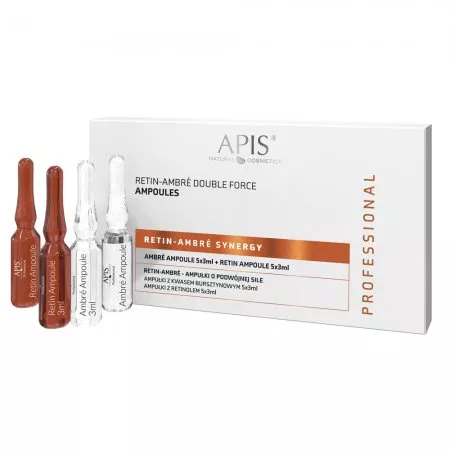 Apis Retin-Ambre Synergy, ampułki o podwójnej sile do twarzy, 10x3ml