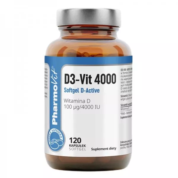 Pharmovit D3-Vit 4000 suplement diety 120 kapsułek