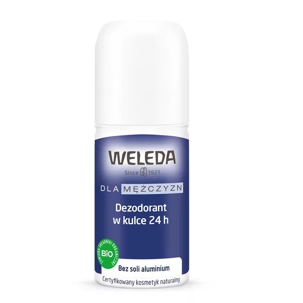 Weleda Dla Mężczyzn dezodorant w kulce 24h 50ml (M)