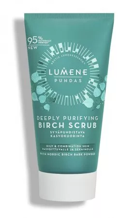Lumene Puhdas, głęboko oczyszczający peeling brzozowy do twarzy, 75ml