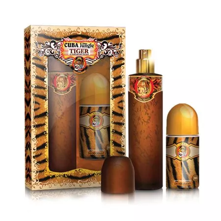 Cuba Original Cuba Jungle Tiger zestaw woda perfumowana spray 100ml + dezodorant roll-on 50ml (W)