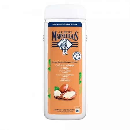 Le Petit Marseillais Kremowy żel pod prysznic Argan Bio & Masło Shea 400ml