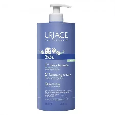 Uriage Bebe 1st Cleansing Cream pieniący się krem do kąpieli dla dzieci 1000ml