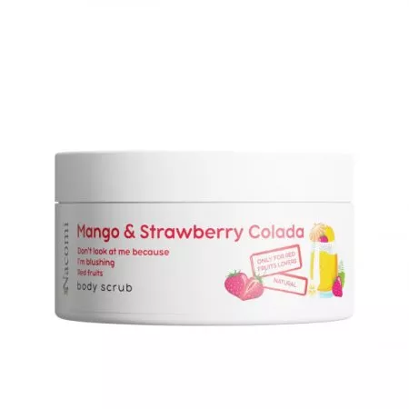 Nacomi, Peeling do ciała, Mango z truskawcoladą, 100ml