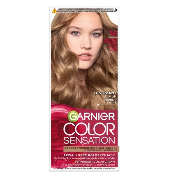 Garnier Color Sensation Krem koloryzujący 7.0 Delikatnie opalizujący blond