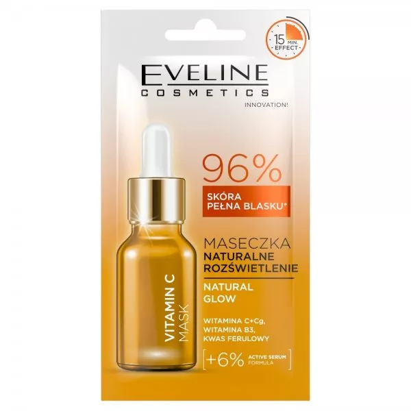 Eveline Cosmetics Vitamin C Mask maseczka naturalne rozświetlenie 8ml
