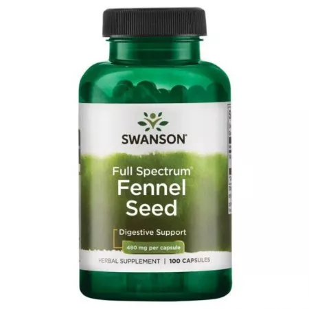 Swanson FS Fennel Seed 480mg 100 kaps