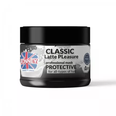 Ronney Professional Mask Classic Latte Pleasure Protective, Maska ochronna do każdego rodzaju włosów 300ml