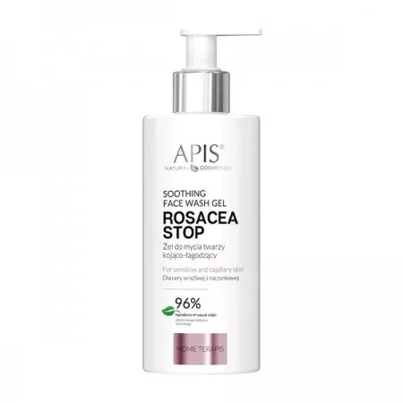 Apis Rosacea-Stop, kojąco-łagodzący żel do mycia twarzy, 300ml