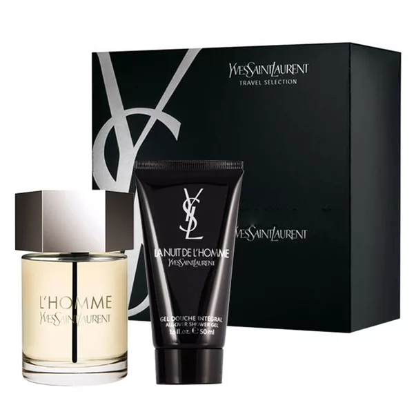 Yves Saint Laurent L'Homme zestaw woda toaletowa spray 100ml + żel pod prysznic 50ml (M)