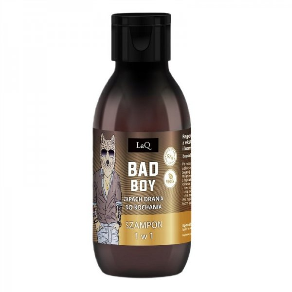 LaQ Mini Bad Boy silver, regenerujący i odżywiający szampon do włosów, 100ml