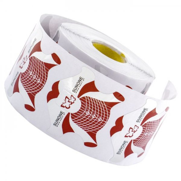 Sunone Szablon do paznokci premium Czerwony 500szt