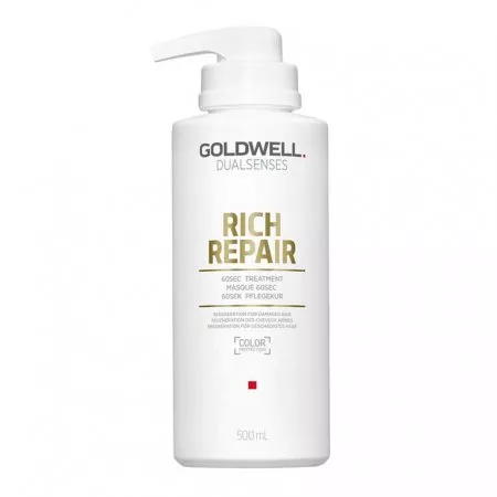 Goldwell Dualsenses Rich Repair, 60-sekundowa kuracja odbudowująca, 500ml