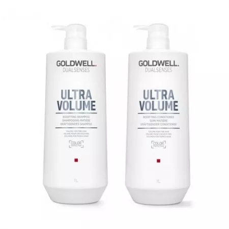 Goldwell Dualsenses Ultra Volume, zestaw XL zwiększający objętość, szampon + odżywka, 2x1000ml