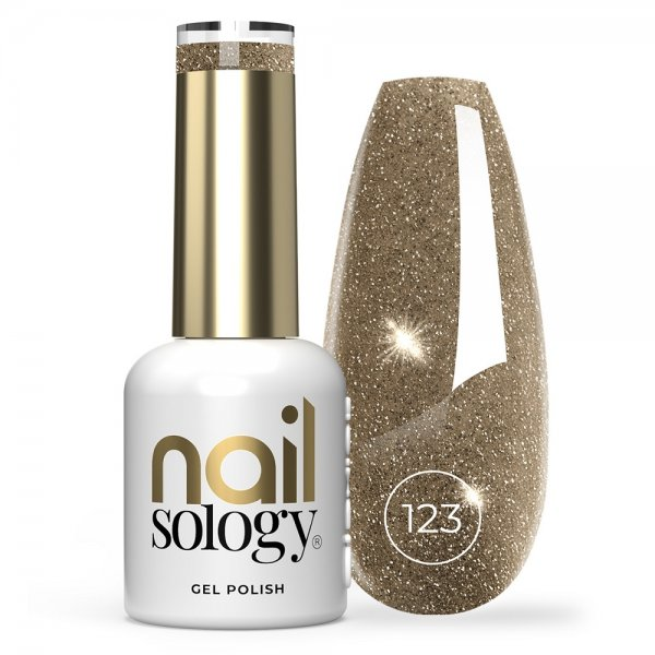 Clavier Nailsology lakier hybrydowy z brokatem 123 Golden Treasure 8ml