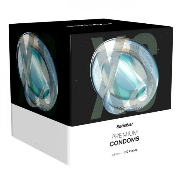 Satisfyer Premium Condoms prezerwatywy lateksowe 45mm 100szt.
