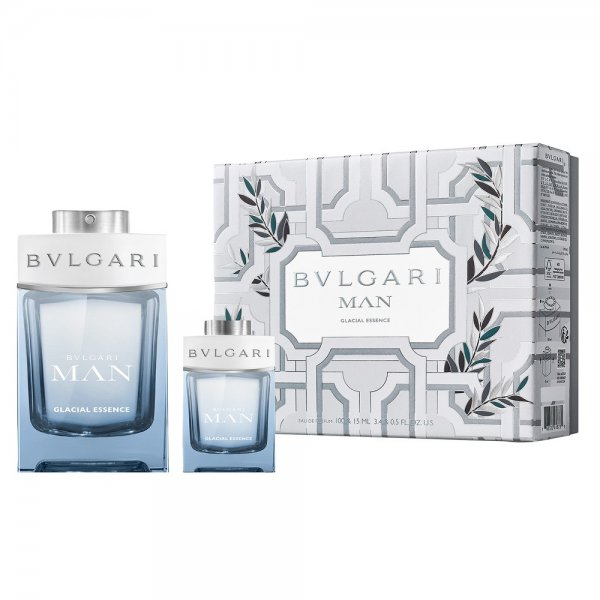 Bvlgari Man Glacial Essence zestaw woda perfumowana spray 100ml + woda perfumowana spray 15ml (M)