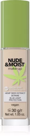 Bell HYPO Nude&Moist Make-Up, podkład do twarzy nawilżająco-odżywczy, 01, 30g