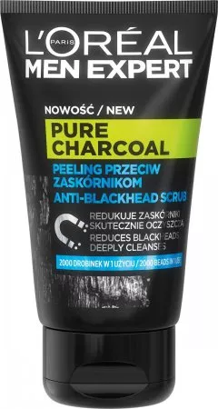 L'Oreal Paris Men Expert Pure Charcoal peeling przeciw zaskórnikom, 100ml