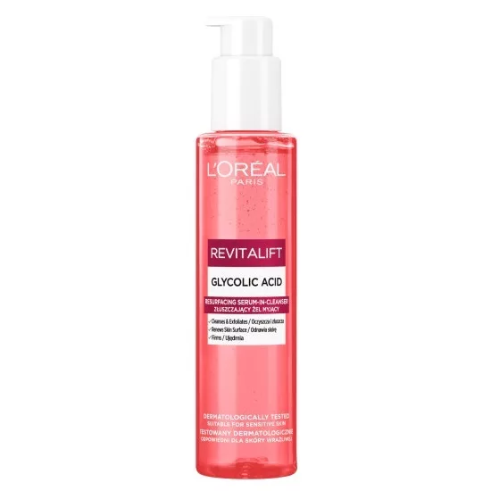 L'Oreal Paris Revitalift złuszczający żel myjący z kwasem glikolowym 150ml