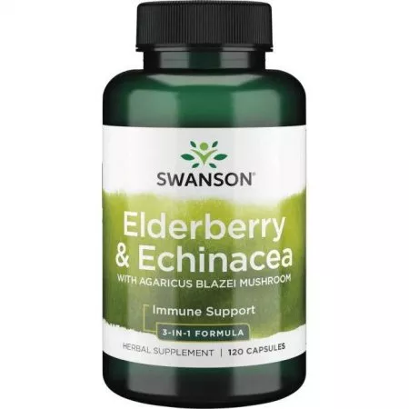 Swanson Czarny Bez Agaricus Echinacea 120kaps