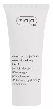 Ziaja Pro, krem złuszczający z 5% kwasem migdałowym i AHA, 50ml