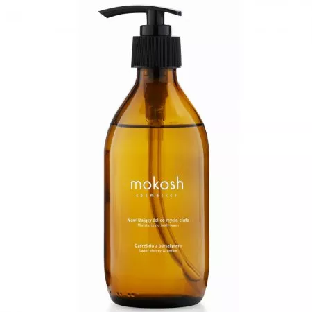 Mokosh, nawilżający żel do mycia ciała, czereśnia z bursztynem, 300ml
