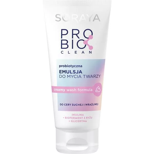 Soraya Probio Clean, Probiotyczna emulsja do mycia twarzy do cery suchej i wrażliwej, 150ml