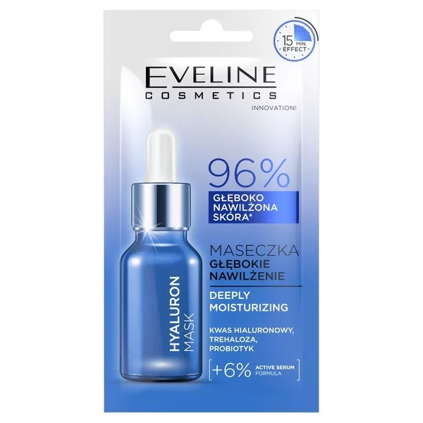 Eveline Cosmetics Hyaluron Mask maseczka głębokie nawilżenie 8ml