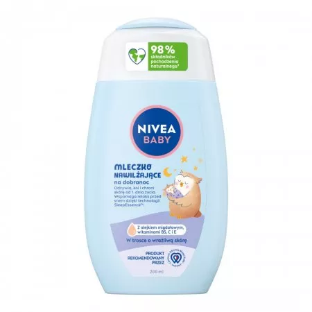 Nivea Baby mleczko nawilżające na dobranoc dla dzieci 200ml