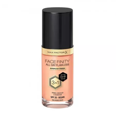 Max Factor Facefinity All Day Flawless 3w1 kryjący podkład w płynie C64 Rose Gold 30ml