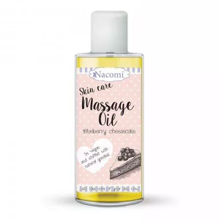 Nacomi, olejek do ciała wygładzający - Borówka, 150ml