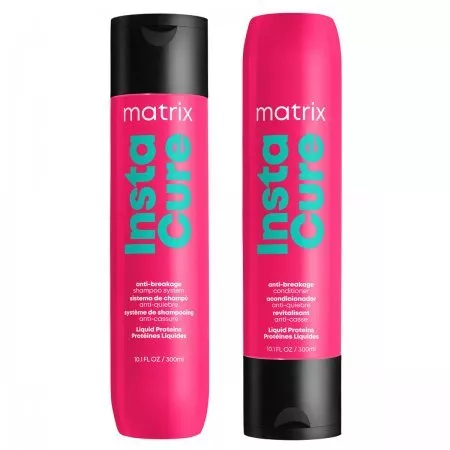 Matrix Instacure, zestaw do włosów łamliwych z proteinami, szampon + odżywka