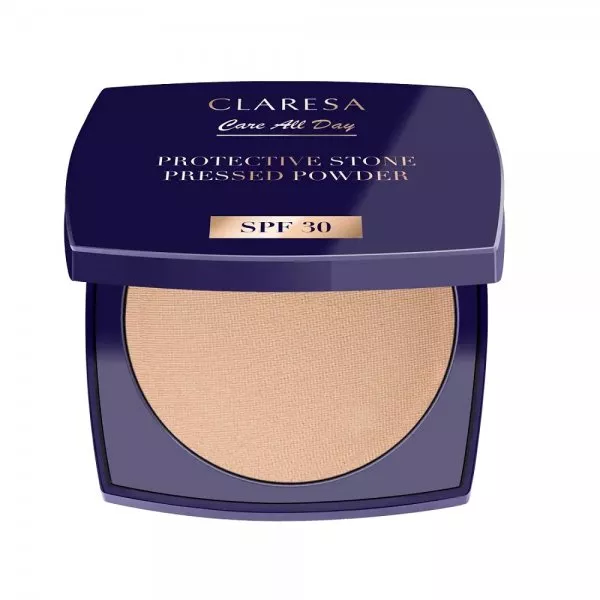 Claresa Protective Stone Pressed Powder puder prasowany utrwalający z filtrem SPF30 Universal 10g