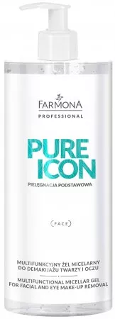 Farmona Professional Pure Icon, Multifunkcyjny żel micelarny do demakijażu twarzy i oczu, 500ml
