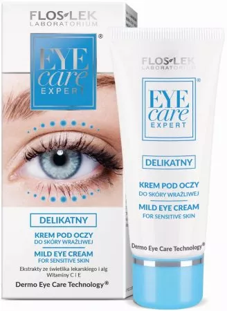 FlosLek Eye Care Expert delikatny krem pod oczy do skóry wrażliwej 30ml