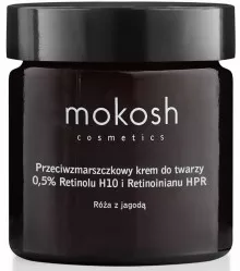Mokosh, przeciwzmarszczkowy krem do twarzy 0,5% Retinolu H10 i Retinoinianu HPR, 60ml