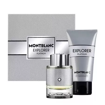 Mont Blanc Explorer Platinum zestaw woda perfumowana spray 60ml + żel pod prysznic 100ml (M)