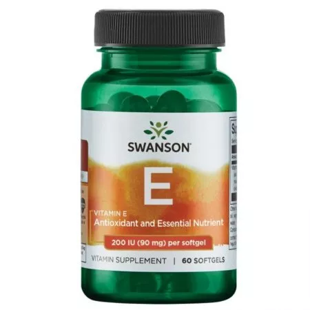 Swanson Witamina E 200IU 60 kaps