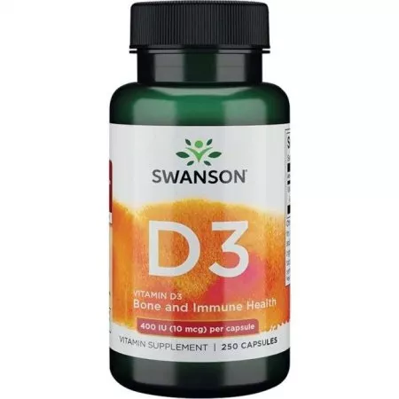 Swanson Witamina D-3 400IU 250kaps