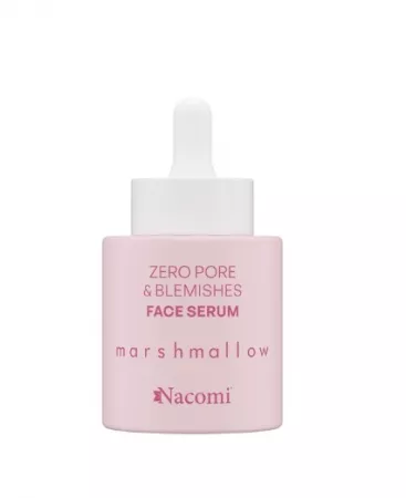 Nacomi Zero Pore & Blemishes, serum do twarzy, marshmallow, 30ml