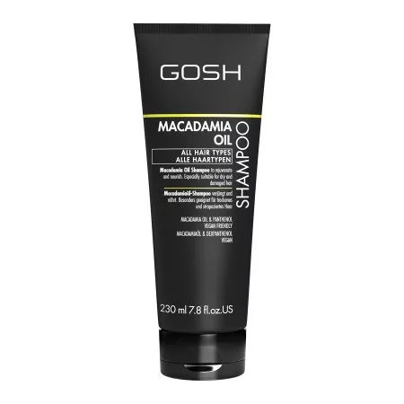 GOSH Macadamia Oil, szampon do włosów, 230ml