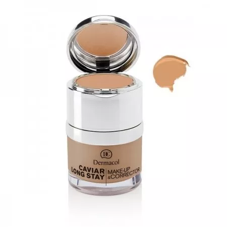 Dermacol Caviar Long Stay Make-Up & Corrector podkład do twarzy z korektorem 03 Nude 30ml