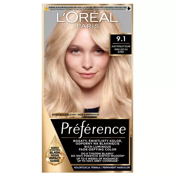 L'Oreal Paris Preference Farba do włosów 9.1 Viking