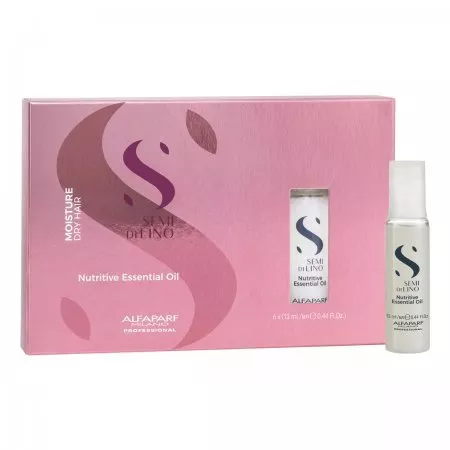 Alfaparf Milano Semi di Lino Moisture, olejek nawilżający do włosów suchych, 6x13ml