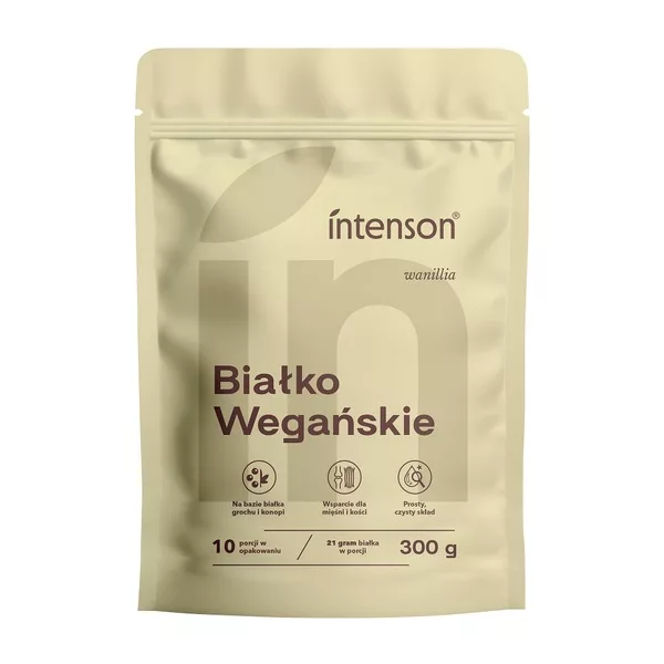Intenson Białko Wegańskie o smaku waniliowym 300g