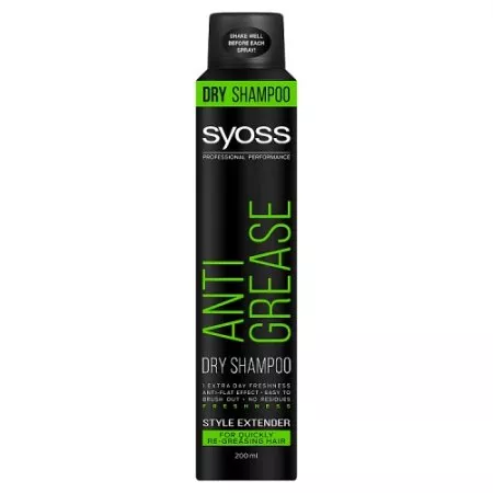 Syoss, Anti Grease Dry Shampoo suchy szampon do włosów szybko przetłuszczających się 200ml