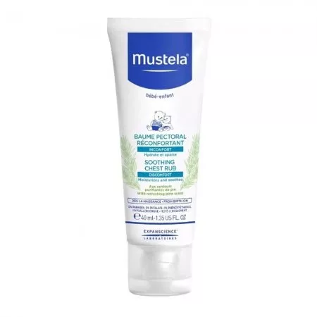 Mustela Soothing Chest Rub kojący balsam do nacierania klatki piersiowej 40ml
